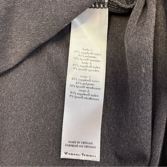 Lucy Racerback Keyhole Athletic Tank Top Pleat Front Gray Size Small - Picture 9 of 10